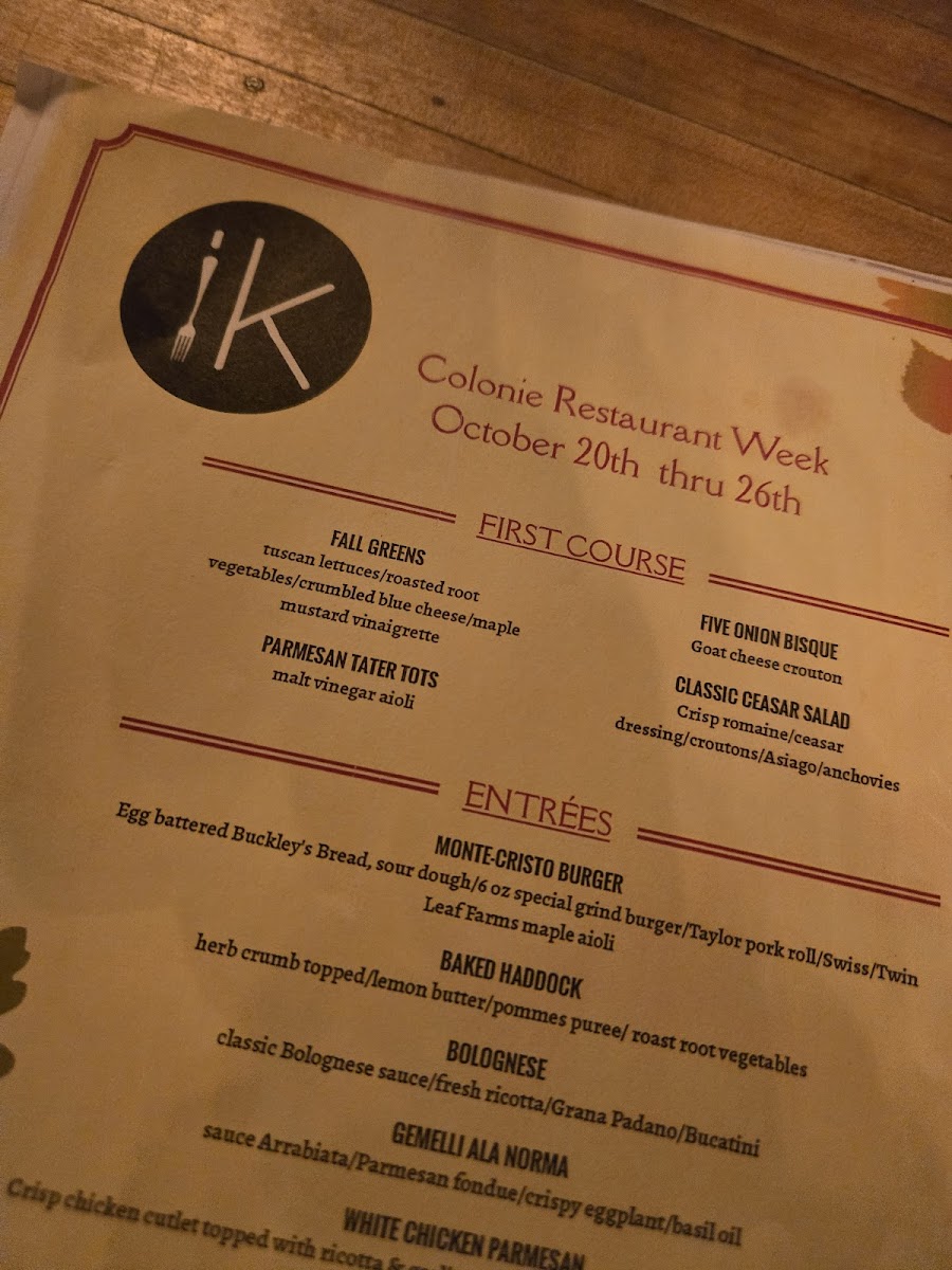 Innovo Kitchen Menu - Image 1